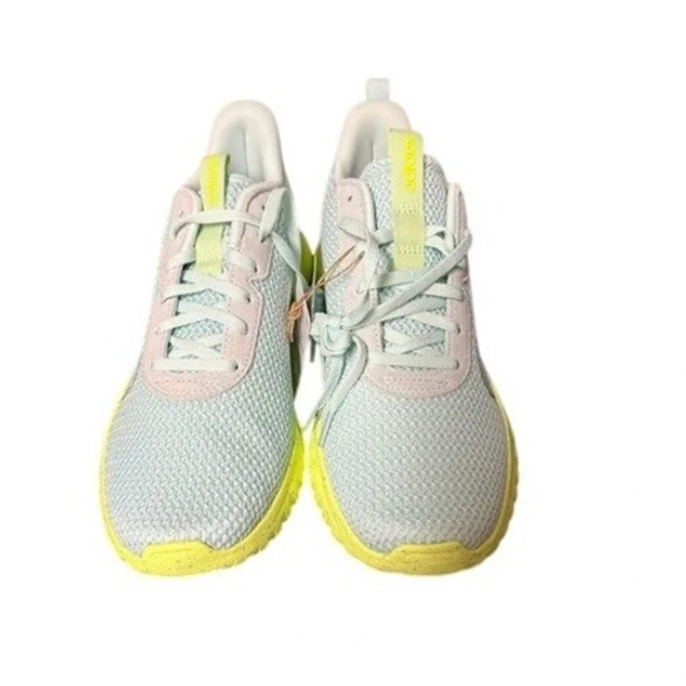 NWT Adidas Kaptir Base Sneakers – Women's Size 7.5 – Mint & Neon‎ Yellow